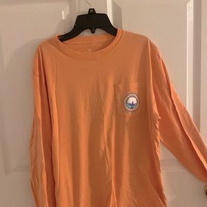 Southern Shirt Company Long sleeve light orange Tshirt